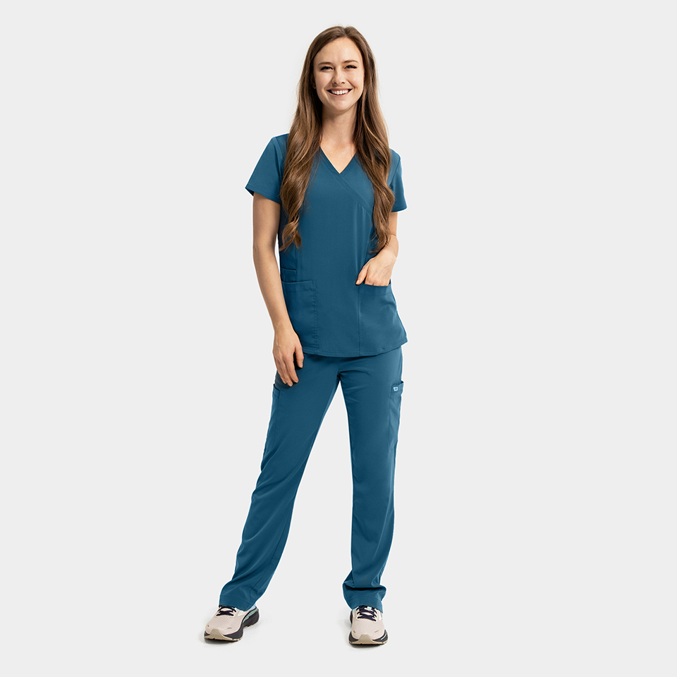 Women's Mock-Wrap Top w/ Zipper Pocket - Image 18