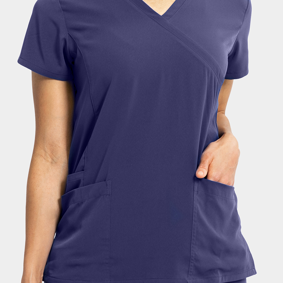 Women's Mock-Wrap Top w/ Zipper Pocket - Image 30