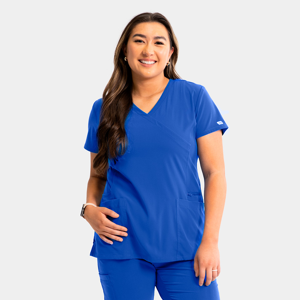 Women's Mock-Wrap Top w/ Zipper Pocket - Image 21