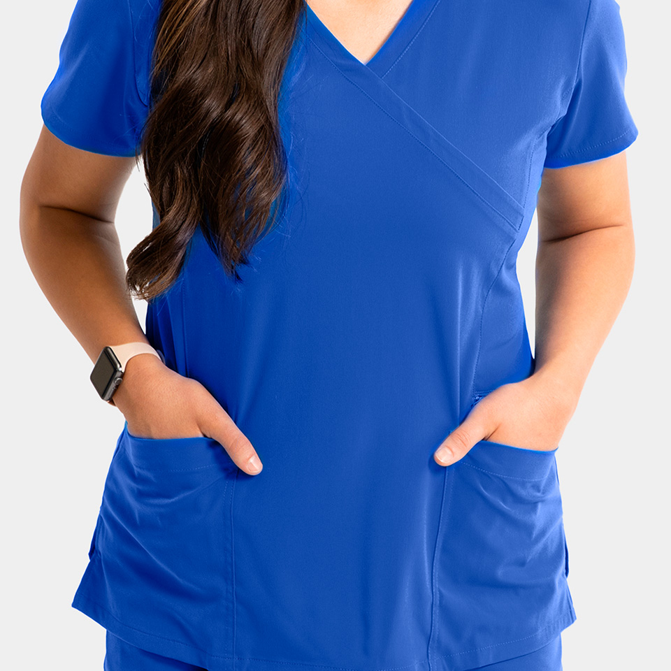 Women's Mock-Wrap Top w/ Zipper Pocket - Image 24