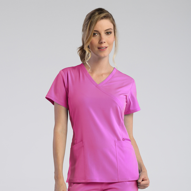 Women's Mock-Wrap Top w/ Zipper Pocket - Image 39