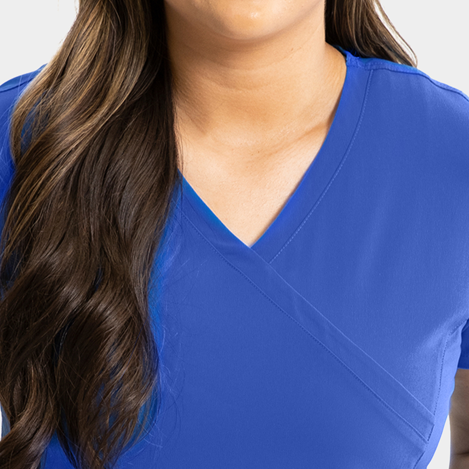 Women's Mock-Wrap Top w/ Zipper Pocket - Image 42