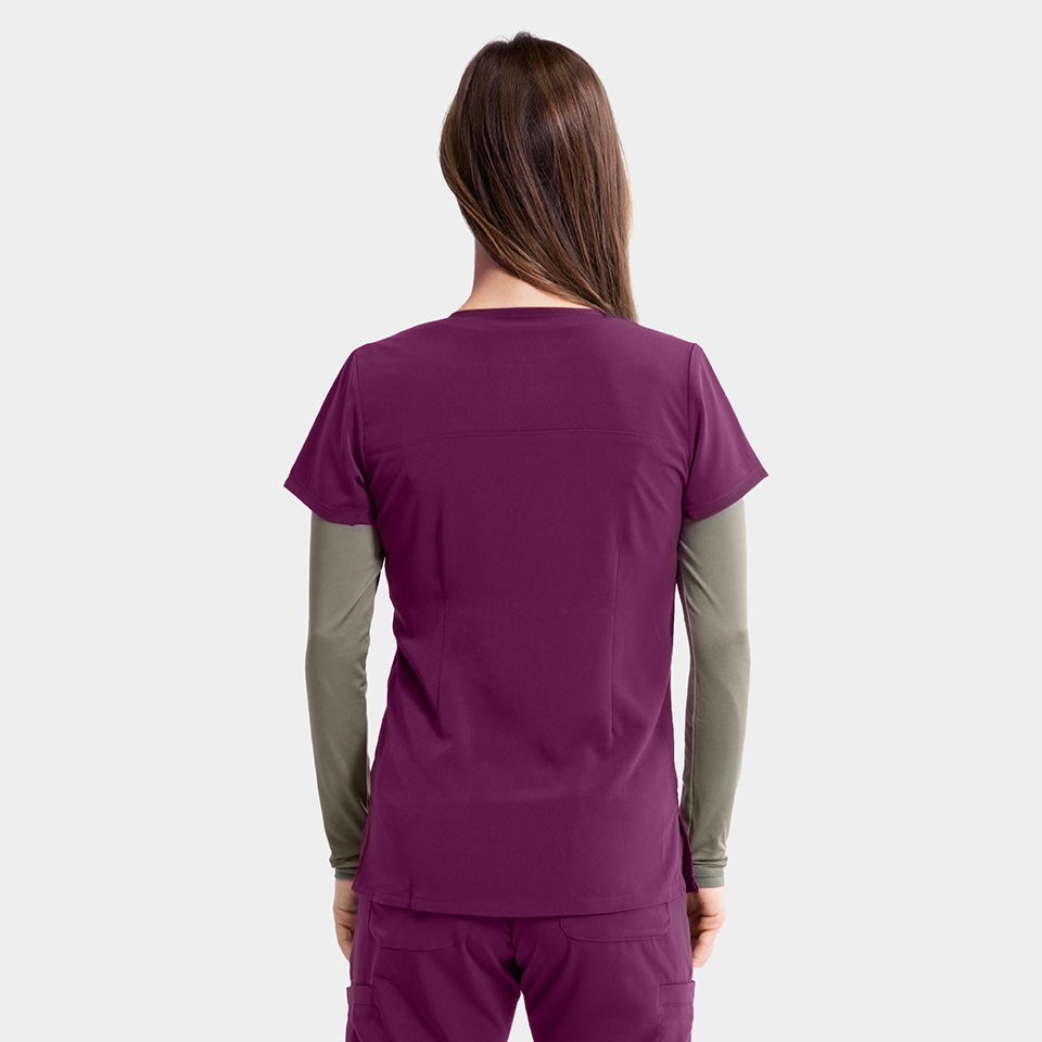 Women's Mock-Wrap Top w/ Zipper Pocket - Image 47