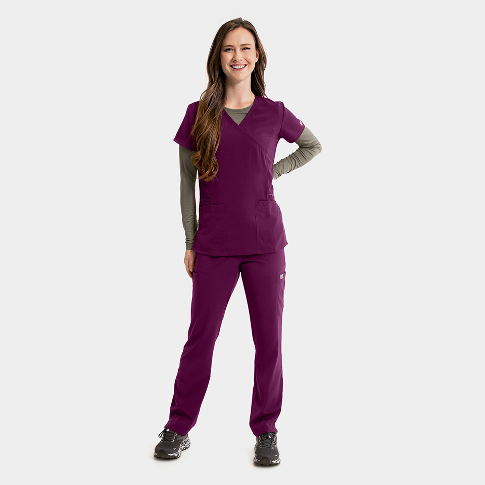 Women's Mock-Wrap Top w/ Zipper Pocket - Image 51