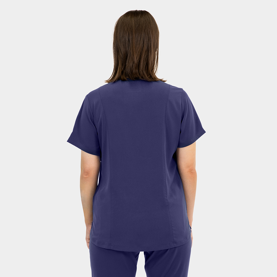 Women's Double Pocket V-Neck Top - Image 20