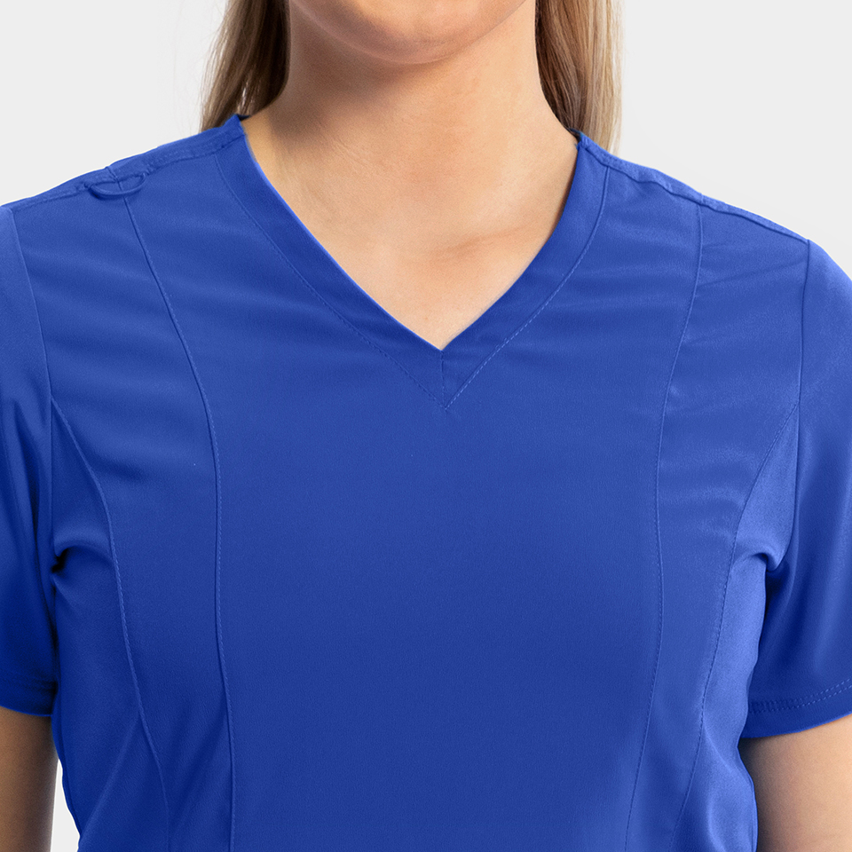 Women's Double Pocket V-Neck Top - Image 15