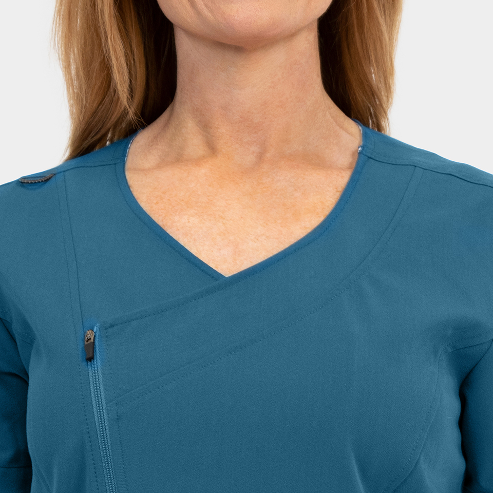 Women's Dressy Asymmertrical Zipper Top - Image 10