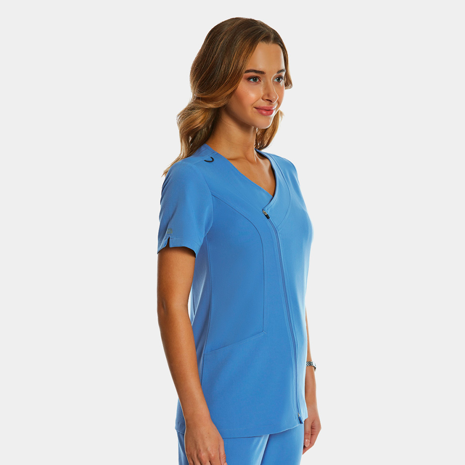 Women's Dressy Asymmertrical Zipper Top - Image 6