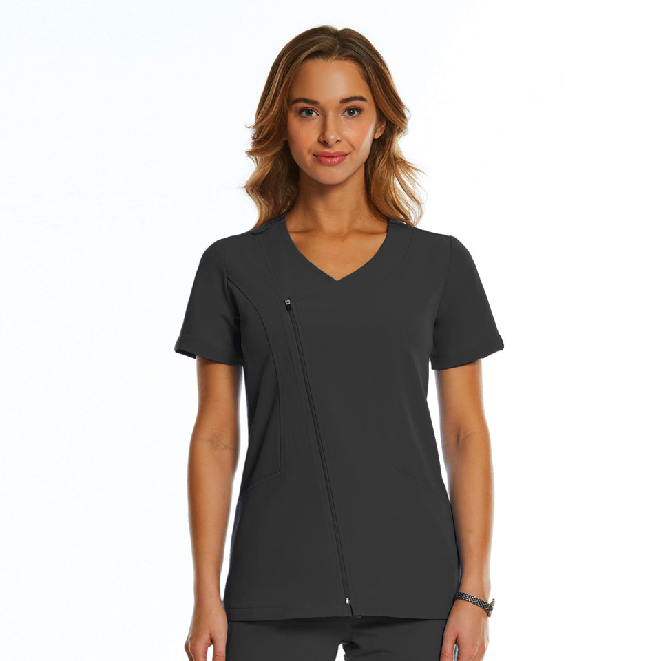 Women's Dressy Asymmertrical Zipper Top - Image 13