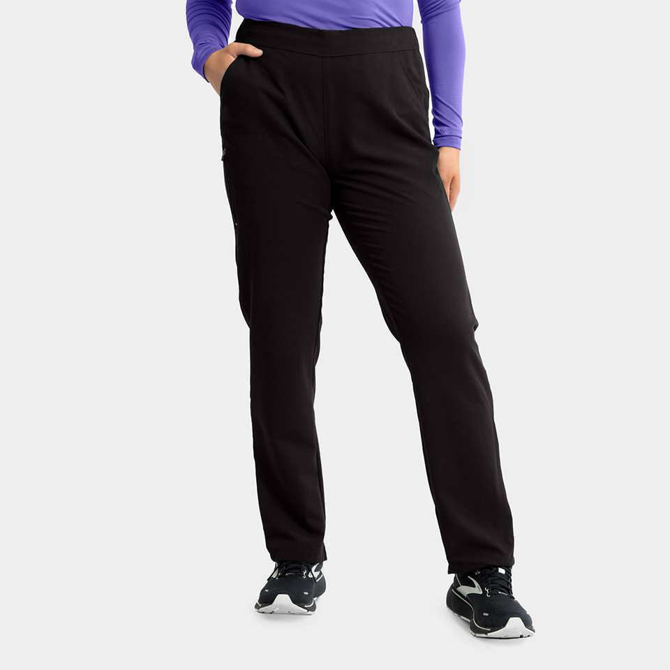 Women's Half Knit Waistband Tapered-Leg Pant