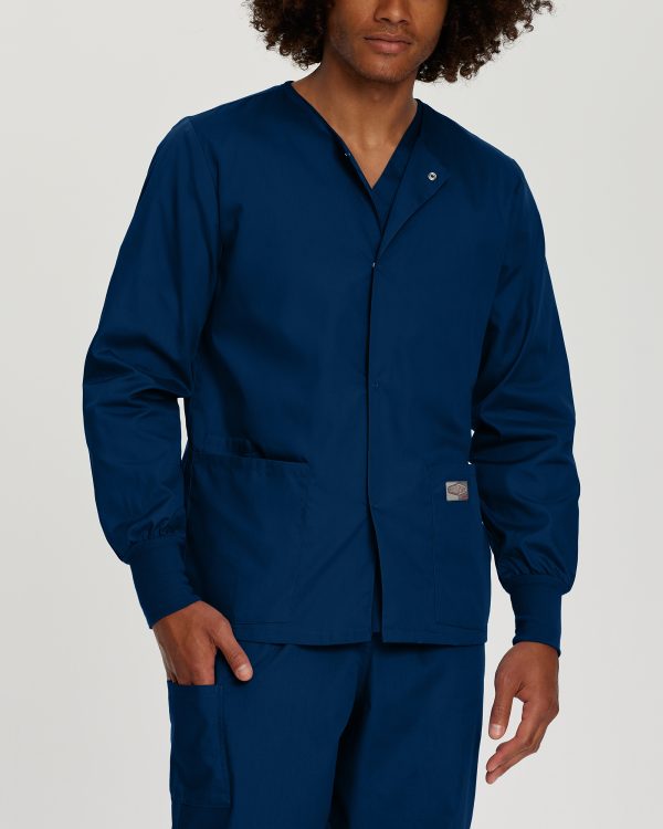 Landau Scrub Zone Unisex 3-Pocket Warm-Up Scrub Jacket